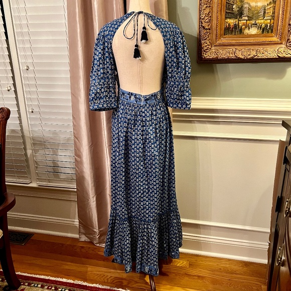 NWOT Madison Mathews Perrin Open Back Maxi Dress Size MEDIUM - Picture 4 of 5